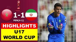 ضربات پنالتی 1-1 مراکش و ایران 2023