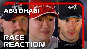 واکنش رانندگان پس از مسابقه - جایزه بزرگ ابوظبی 2023
