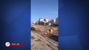منطقه الریمال شهر غزه پس از بمباران اسرائیل 