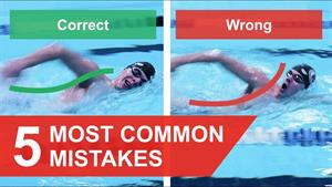 5 اشتباه رایج در شنای آزاد