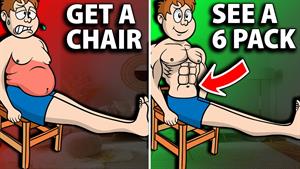 8 دقیقه تمرین با صندلی برای از بین بردن چربی شکم!