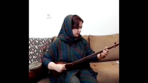 سه تار نوازی دختر هنرمند ایرانی