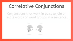 Correlative conjunctions grammar 