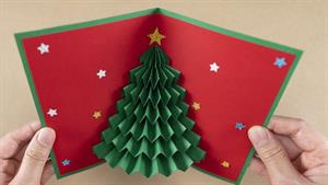 کارت کریسمس سه بعدی - نحوه ساخت کارت کریسمس 