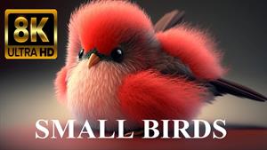 Small BIRDS 8K ULTRA HD با نام ها و صداها