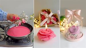 9 ایده باشکوه با شمع و گل برای دادن به مادر