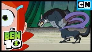 کارتون بن تن - دکتر آنیمو با گوئن مبارزه می کند