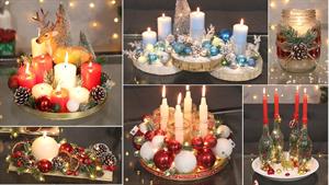 11 ایده زیبای مرکزی کریسمس با شمع | کریسمس 2024