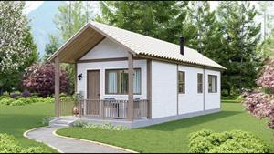 خانه روستایی کوچک و کاربردی: فقط 430 فوت مربع (4x10 متر) 
