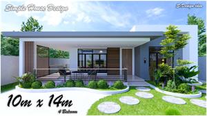 ایده طراحی خانه | 10 متر x 14 متر (140 متر مربع) | 4 اتاق 