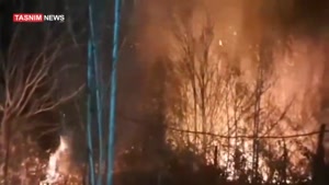 آتش‌سوزی در جنگل‌های آغوزبن رودبار