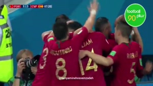 گل کریستیانو رونالدو به اسپانیا در جام جهانی ۲۰۱۸ با گزارش بنیامین حسین زاده 