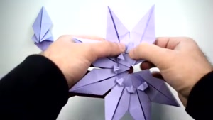 آموزش اوریگامی ساخت ستاره زیبا