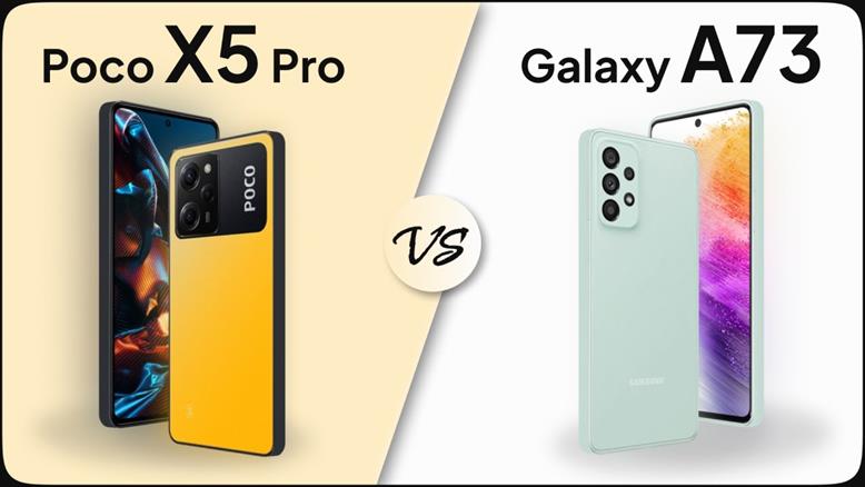 Mp4ir مقایسه Poco X5 Pro در مقابل Galaxy A73 5g 8456