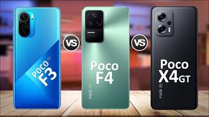 Xiaomi Poco F3 vs Xiaomi Poco F4 vs Xiaomi Poco X4 GT