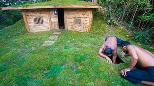 ساخت مخفی ترین چاه آب زیرزمینی برای ویلای جنگلی 