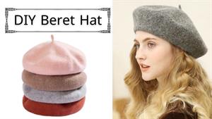 کلاه برت DIY / نحوه ساخت کلاه برت / کلاه فرانسوی
