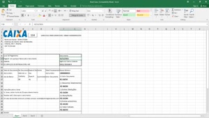 BRAZIL CAIXA BANK STATEMENT EASY TO FILL TEMPLATE
