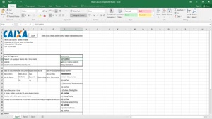 BRAZIL CAIXA BANK STATEMENT EASY TO FILL TEMPLATE