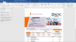PHILIPPINES RIZAL COMMERCIAL BANKING CORPORATION (RCBC) CRED