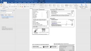 USA DISCOVER BANK STATEMENT, WORD AND PDF TEMPLATE, 5 PAGES
