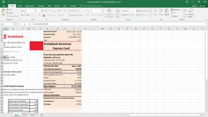 CANADA SCOTIABANK BANK STATEMENT EASY TO FILL TEMPLATE
