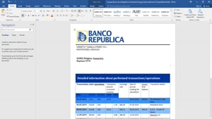 URUGUAY BANCO DE LA REPÚBLICA ORIENTAL DEL URUGUAY BANK STAT