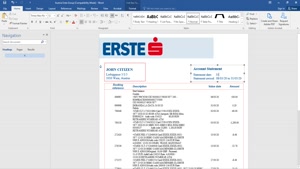 AUSTRIA ERSTE GROUP BANK STATEMENT TEMPLATE 