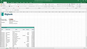 ESTONIA BIGBANK BANK STATEMENT EXCEL AND PDF TEMPLATE