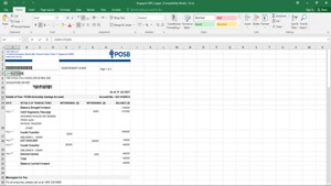 SINGAPORE DBS BANK STATEMENT TEMPLATE IN EXCEL AND PDF FORMA