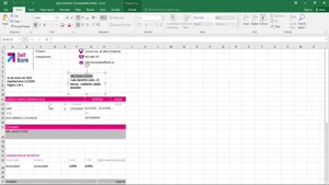 SPAIN SELF BANK PROOF OF ADDRESS STATEMENT TEMPLATE IN EXCEL