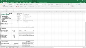 UNITED KINGDOM LLOYDS BANK STATEMENT TEMPLATE IN EXCEL AND P