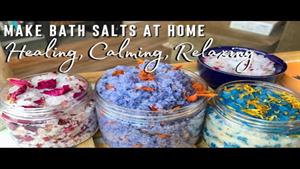 نحوه درست کردن نمک حمام در خانه 3 ایده رنگارنگ گل و معطر