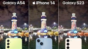 تست دوربین Samsung Galaxy A54 VS iPhone 14 VS Galaxy S23