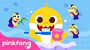 pinkfong baby shark - بیبی شارک -مسواک زدن و نخ دندان کشیدن 