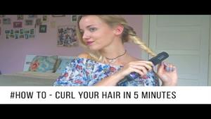 چگونه موهای خود را در 5 دقیقه کرلی کنید
