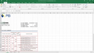 LATVIA LPB BANK STATEMENT EXCEL AND PDF TEMPLATE