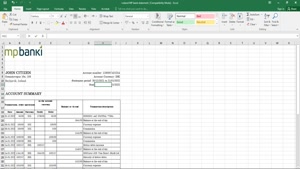 ICELAND MP BANK STATEMENT EXCEL AND PDF TEMPLATE