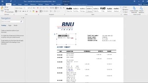 TIMOR-LESTE BNU BANK STATEMENT TEMPLATE IN WORD AND PDF