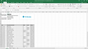 BARBADOS REPUBLIC BANK STATEMENT TEMPLATE IN EXCEL AND PDF