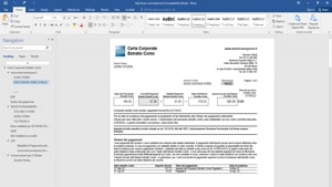 ITALY AMERICAN EXPRESS AMEX BANK CARD STATEMENT WORD AND PDF