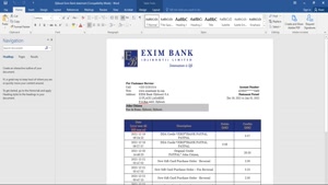 FAKE DJIBOUTI EXIM BANK STATEMENT TEMPLATE