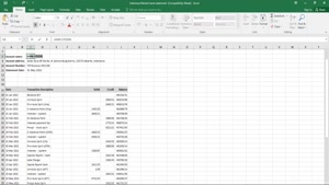 INDONESIA MANDIRI BANK STATEMENT EXCEL AND PDF TEMPLATE