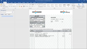 MOROCCO CIH BANK STATEMENT WORD AND PDF TEMPLATE