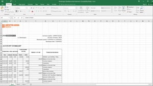 MONTENEGRO HIPOTEKARNA BANK STATEMENT EXCEL AND PDF TEMPLATE