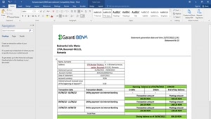FAKE ROMANIA GARANTI BBVA BANK PROOF OF ADDRESS STATEMENT