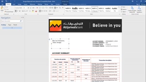 FAKE SENEGAL ATTIJARIWAFA BANK STATEMENT TEMPLATE