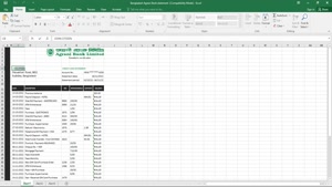 BANGLADESH AGRANI BANK STATEMENT TEMPLATE IN EXCEL AND PDF 