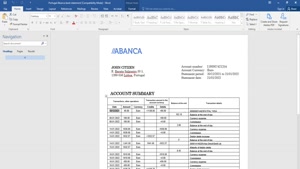 FAKE ROMANIA BANCA TRANSILVANIA BANK STATEMENT TEMPLATE 