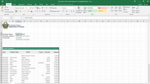 NAURU BANK OF NAURU BANK STATEMENT EXCEL AND PDF TEMPLATE